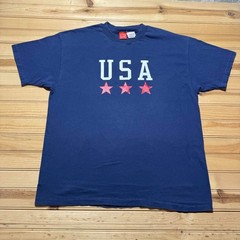 Vintage 90s Liz Claiborne USA Stars Americana Patriotic T-Shirt USA – Large XL