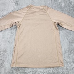 Bulwark FR Shirt Mens Medium Beige Henley Flame Resistant CAT 2 2112 Workwear
