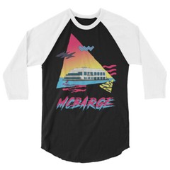 McBarge Expo 86 McDonald’s Retro Vancouver 80s 3/4 sleeve raglan shirt