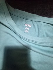 DSG Men’s 3XL Blue Solid Crew Neck Short Sleeve T-Shirt w/ Chest Pocket