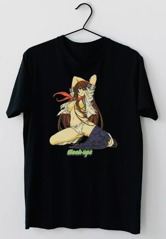 Hook-Ups Skateboard Battle School Girl T-Shirt For Men Women