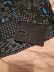 RS Ryan Sheckler Long Sleeve Skater XXL Shirt Gray Blue Skateboard