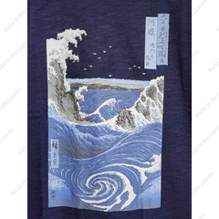 UNIQLO UT Graphic T-shirt Ukiyo-e Blue S-4XL Unisex 485073 from Japan NWT