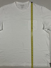 Todd Snyder New York Homespun Jersey Mens XL T Shirt White Pocket Short Sleeve