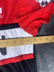 Eternity BC AD Shirt Mens M Black Red White Color Block Japan Katakana Motor 1