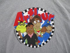 Arthur Animated Series Finale Shirt Adult Large Gray Binky Francine D.W.
