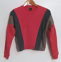 Rare Vintage Men’s Pullover by Urban Male, Long Sleeves Ribbed Cuffs & Collar