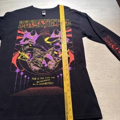 BabyMetal Kawaii Foxes U.S. Tour Long Sleeve Graphic Tee Black Mens M EUC