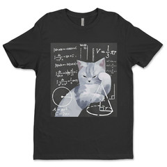 DTF Math Cat/ Custom Unisex Soft Style T-Shirts, Next Level- Cotton