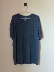 Mack Weldon Shirt Mens XL Blue Performance Stretch Casual Gym Workout