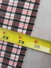 Helmut Lang Logo OS Tee Mini Digital Check Red Men’s Size Large New