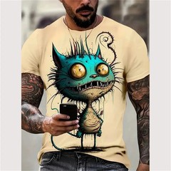 New Summer Men Vintage T-Shirt 3D Printed Funny Graphic Tops Tees Male T shirts
