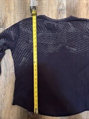 Affliction Style Arizona Jean Co Y2K Henley Long Sleeve Blue Designs Adult Large