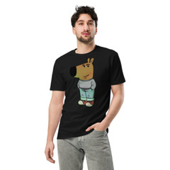 Chill Guy Meme Front and Back Graphic Tee T-shirt 100% Cotton