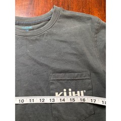 KUHL Mens Wildfibre Organic Cotton T-Shirt M Grey Born In The Mountains Pocket