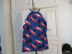 l reel legends sport top mens swim sport fish 4th of july america fitted