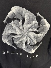 1999 Creed Human Clay Band T Shirt Large Black Delta Faded Band