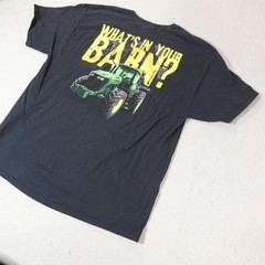 John Deere Shirt Mens Extra Large Black Tractor Graphic What’s In Your Barn Tee