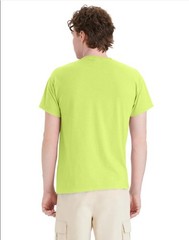 Hanes 5170 5XL EcoSmart Crewneck Short Sleeve Tee Pit to Pit 31″ Safety Green