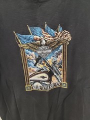 Vintage 1998 Harley Davidson Motorcycles Pacific Honolulu Hawaii Eagle Tee 2XL
