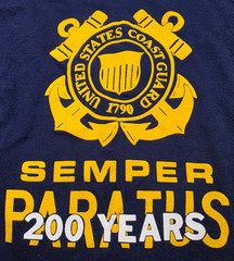Vintage United States Coast Guard Semper Paratus 200 Year Anniversary T-Shirt XL