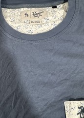 Original Penguin by Munsingwear Blue Tshirt Size XL Casual Preppy Weekend