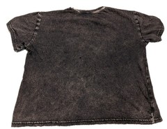 CHASER Women’s High Waisted Vintage Black ROCKET MAN Graphic Cotton Crew Neck M