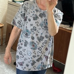 Etro gray mermaid lucky charms cotton T uni