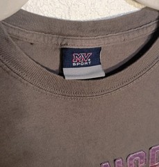 MV Sport Los Angeles T-Shirt Brown Graphic Tee City Skyline Size S