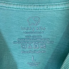 Ivory Ella Maine Anchors Up Long Sleeve Pocket T-Shirt Green Coastal STAIN