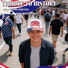 American Flag Hat Baseball Cap for Men Boys, Adjustable Patriotic Hat, Father…