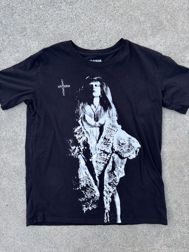 Lady Gaga Graphic Mayhem Ball Merch T-Shirt black/white size s