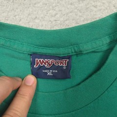 Vintage JanSport Notre Dame Fighting Irish T Shirt XL Green USA Made Y2K