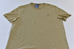 Michael Kors Men’s Tee Shirt Size M Sand Brown – Textured Fabric – Contrast Logo