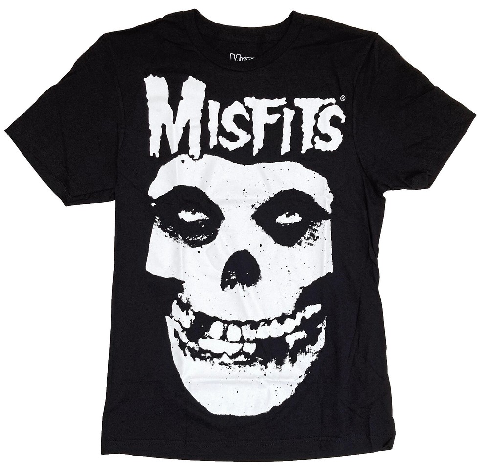 Misfits Rock Band Classic Skull Logo Men’s Black T-Shirt New