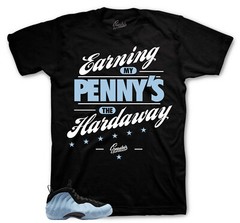 Shirt To Match Foamposite Psychic Blue Foam Shoes – Earning Pennies Tee