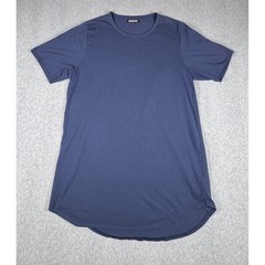 Elwood Oversized Crew Tee Shirt Men’s Large Casual Blue Navy