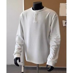 Men Casual Long Sleeve Training Top for Sports Fitness and Solid Color