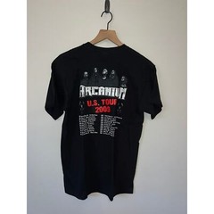 2009 US Tour Arcanium Metal Concert Graphic Black Shirt Tee 2000s M Medium