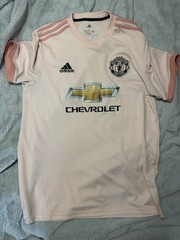 Manchester United 2018-19 pink away jersey Adidas #11 MARTIAL size L