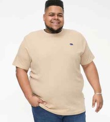 D555 Duke Big Mens Stone Waffle Textured T-Shirt 2XL 3XL 4XL 5XL 6XL (601614)