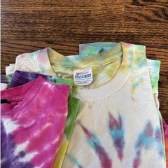 Vintage Blank Tye Dye Tee Shirt Project Bundle Lot (11) M-XL