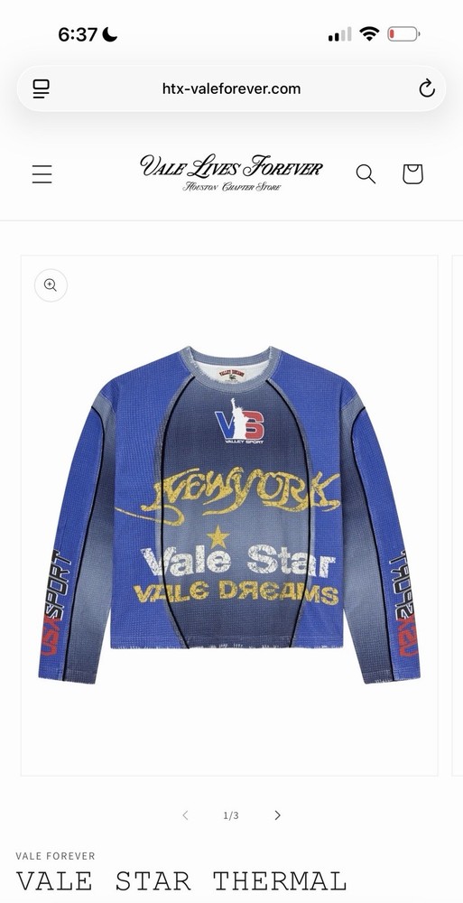 Vale Forever Vale Star Thermal Blue