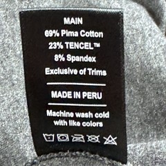 Public Rec Shirt Mens 2XL Long Sleeve Stretch Dark Gray Athleisure Pima Cotton