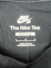Nike SB Logo T Shirt Black Yellow Men’s Large Loose Fit Skateboarding Tee