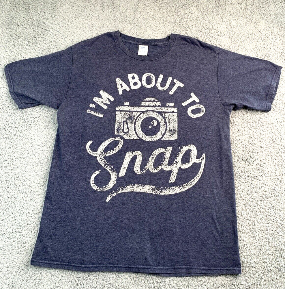 PORT N COMPANY MENS T SIZE LARGE SHIRT I’M ABOUT TO SNAP SHORT SLEEVE
