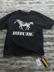 RHUDE DINERO T-shirt Size M Men’s Black 100% Authentic