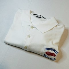 Bonneville Salt Flats Speedway Nationals Shirt Polo White Men’s XL