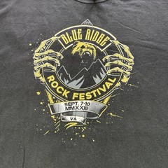 2023 Blue Ridge Rock Festival Shirt Virginia Official Lineup Dbl Sided Bear XL