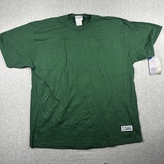 Vintage Discus Athletic Shirt Mens XL Green Cotton Crew Neck Blank Tee 90s